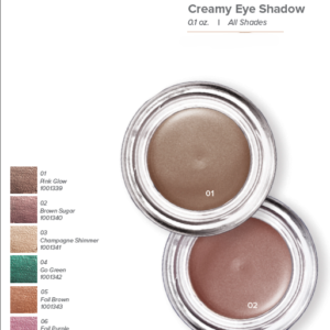 Sombra de Ojos Cremosa (Creamy Eye Shadow)  Pink Glow 0.1 Oz